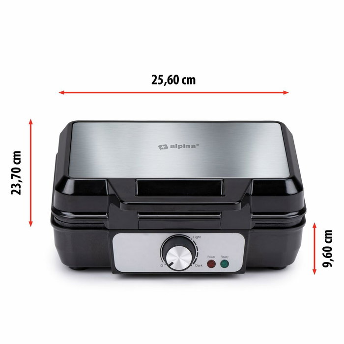 Alpina Máquina de gofres 1000W Alpina Máquina de gofres 1000W