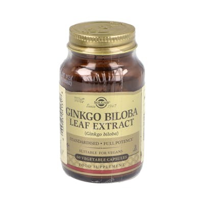 Solgar Ginkgo Biloba Extracto de Hoja 60 Cápsulas Vegetales