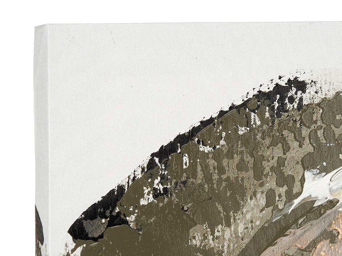 Giftdecor Lienzo Pintado Ola Gris Azul 60 x 120 cm Surtidos (Set de 2)