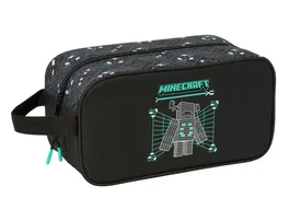 Safta Zapatillero Minecraft Screen con diseño Minecraft, colección Screen, medidas 150x290x140 mm