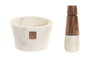 DKD Home Decor Mortero Urban Marmol 2025 Blanco Natural