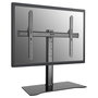 Equip® Soporte de Sobremesa para TV 650601, Soporte VESA 600x400 para Televisor de 32" a 55", Carga Máx. 40 kg, Base de Cristal, Negro