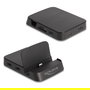 DeLOCK 4K Smartphone Docking Station con Soporte Integrado, Hub USB C, HDMI, 4 Puertos USB, Lector SD/MicroSD para Android y Windows, USB PD 15W, Negro