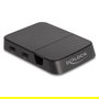DeLOCK 4K Smartphone Docking Station con Soporte Integrado, Hub USB C, HDMI, 4 Puertos USB, Lector SD/MicroSD para Android y Windows, USB PD 15W, Negro
