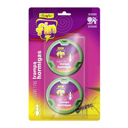 Flower Trampa Gel Cebo para Hormigas, Elimina Colonias, Lista para Usar, Blíster con 2 Unidades x 10 g