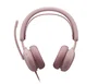 Logitech Zone Wired 2 (981-001616) Auriculares para Negocios con Cable USB-C/A, Cancelación Activa de Ruido, Rosa, Certificado para Microsoft Teams, Diadema Supraaural