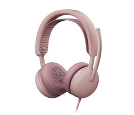 Logitech Zone Wired 2 Auricular Cableado Rosa con Cancelación de Sonido Activo