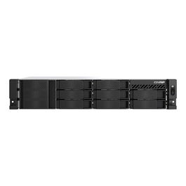Qnap TS-855eU-RP Servidor NAS para Rack 2U, 8 Bahías, Procesador Intel Atom C5125 2.8 GHz, 8 GB RAM, 2x2.5GbE, Fuente de Alimentación Redundante
