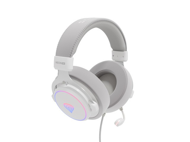 GENESIS Neon 764 Auriculares Gaming USB Blanco
