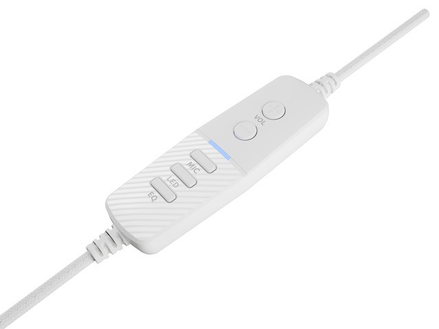 GENESIS Neon 764 Auriculares Gaming USB Blanco