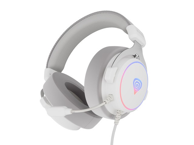 GENESIS Neon 764 Auriculares Gaming USB Blanco