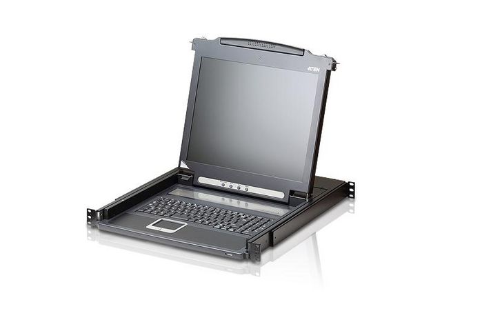 Aten CL1000 KVM Console con Pantalla LCD retroiluminada LED 17 Pulgadas, Panel Táctil, Teclado y Montaje en Rack 1U - Switch KVM Aten CL1000 KVM Console con Pantalla LCD retroiluminada LED 17 Pulgadas, Panel Táctil, Teclado y Montaje en Rack 1U - Switch KVM