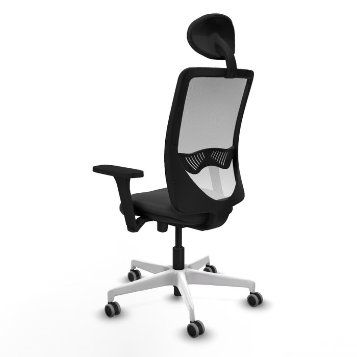 PIQUERAS Y CRESPO Silla de oficina Zulema con Mecanismo Sincro/Traslack, Gris oscuro y Blanco PIQUERAS Y CRESPO Silla de oficina Zulema con Mecanismo Sincro/Traslack, Gris oscuro y Blanco