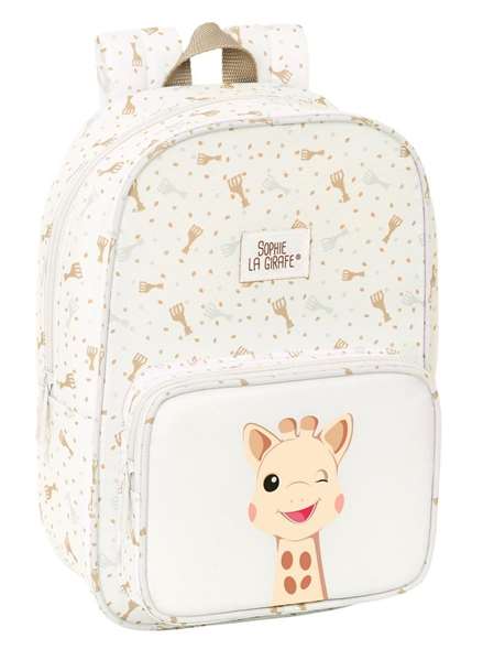 Mochila Escolar Sophie la Girafe Beige 20 x 28 x 8 cm