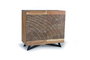 Giner y Colomer Aparador de Madera de Acacia con Patas de Metal, Natural, 90x40x86 cm