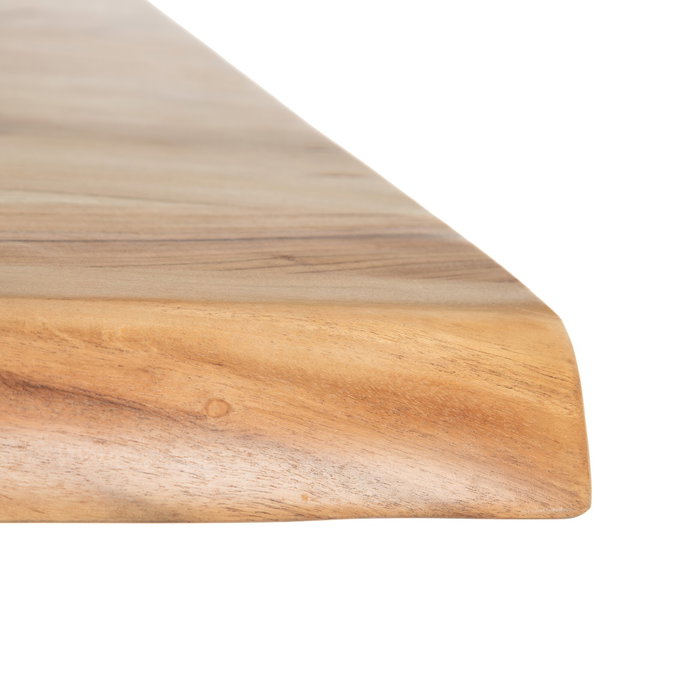 Mesa Comedor Natural-Negro 160 X 90 X 76 cm