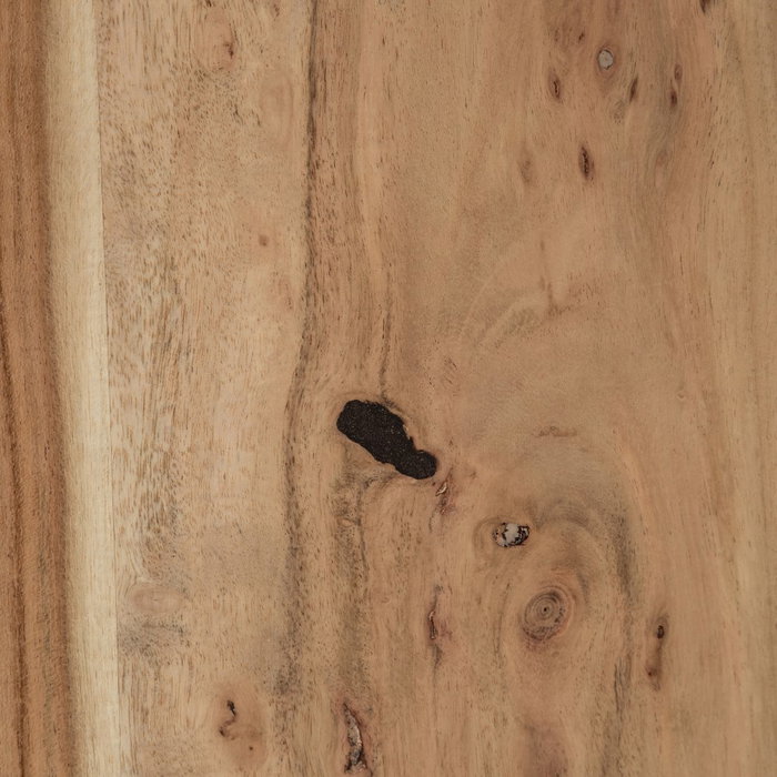 Mesa Comedor Natural-Negro 160 X 90 X 76 cm