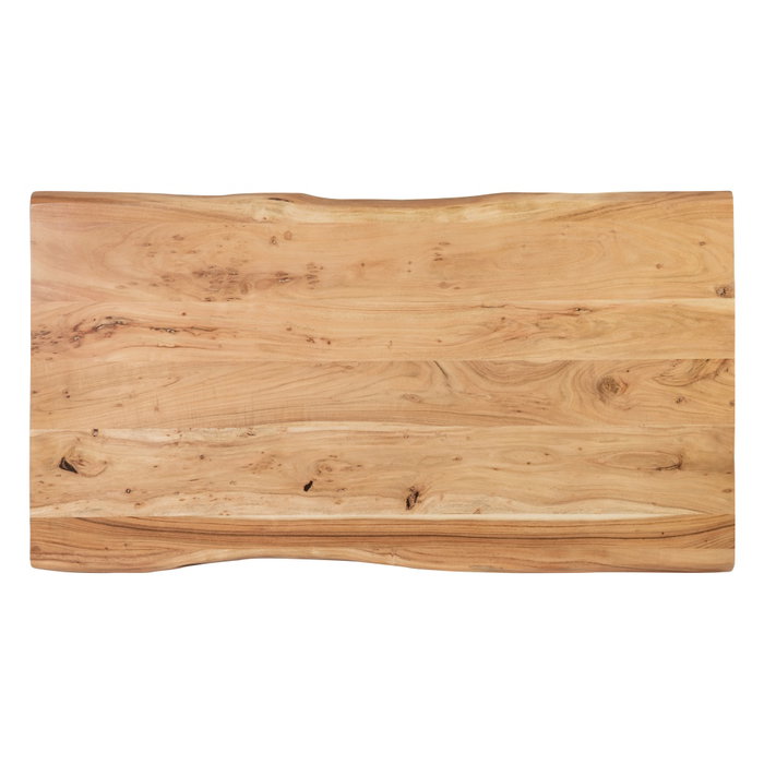 Mesa Comedor Natural-Negro 160 X 90 X 76 cm