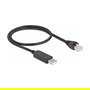 DeLOCK Cable Serial con Chipset FTDI, USB 2.0 Tipo A a RS-232 RJ45, 50 cm Negro - Ref. Delock Serielles Anschlusskabel
