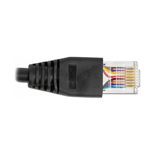 DeLOCK Cable Serial con Chipset FTDI, USB 2.0 Tipo A a RS-232 RJ45, 50 cm Negro - Ref. Delock Serielles Anschlusskabel