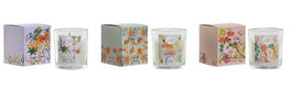 DKD Home Decor Surtido de Velas de Cera de Soja Floral, Multicolor