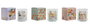 DKD Home Decor Surtido de Velas de Cera de Soja Floral, Multicolor