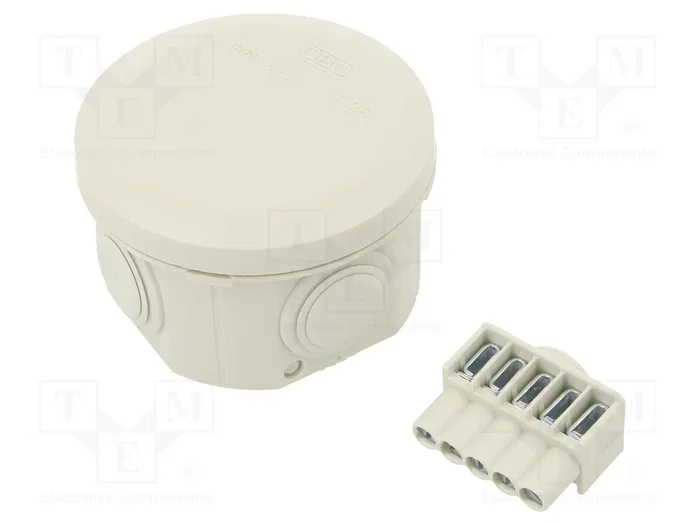 OBO BETTERMANN Caja de conexiones T 25 gris claro OBO BETTERMANN Caja de conexiones T 25 gris claro