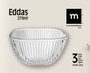 La Mediterranea Set de 3 Boles Eddas 270ml (12 Cajas) de ø10x5.3cm