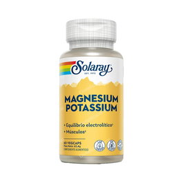 SOLARAY Magnesium Potassium 60 Veg Caps