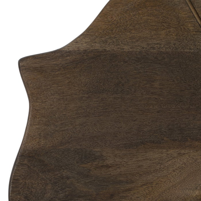 Espejo Marrón Madera de Mango Decoración 90 X 3 X 90 cm