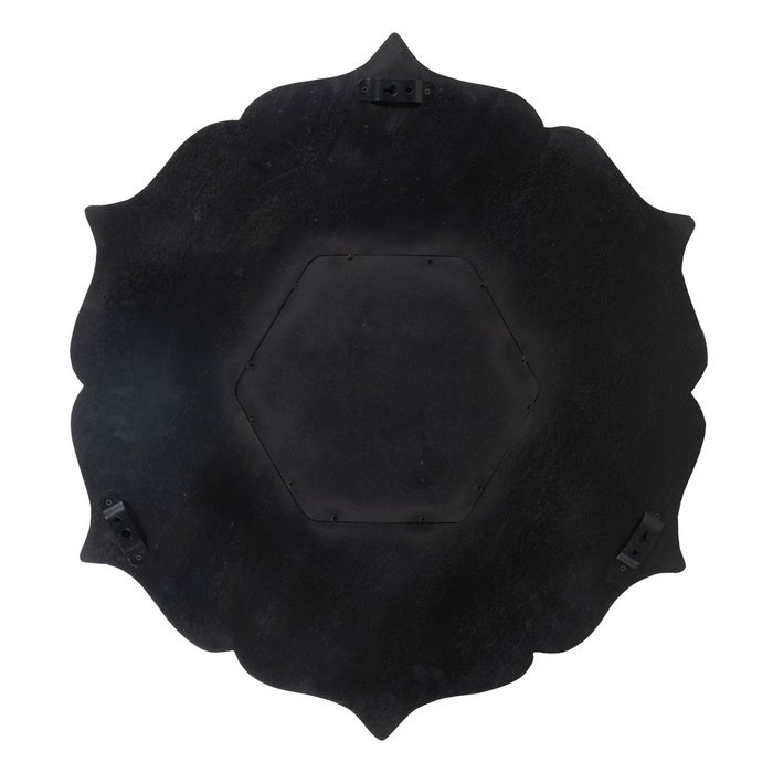 Espejo Marrón Madera de Mango Decoración 90 X 3 X 90 cm