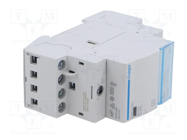 HAGER Contactor ESD 4-polar de instalación 25A 24VAC