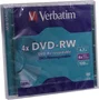 Verbatim DVD-RW 4,7 GB 4x, Pack de 5 unidades, Matt Silver