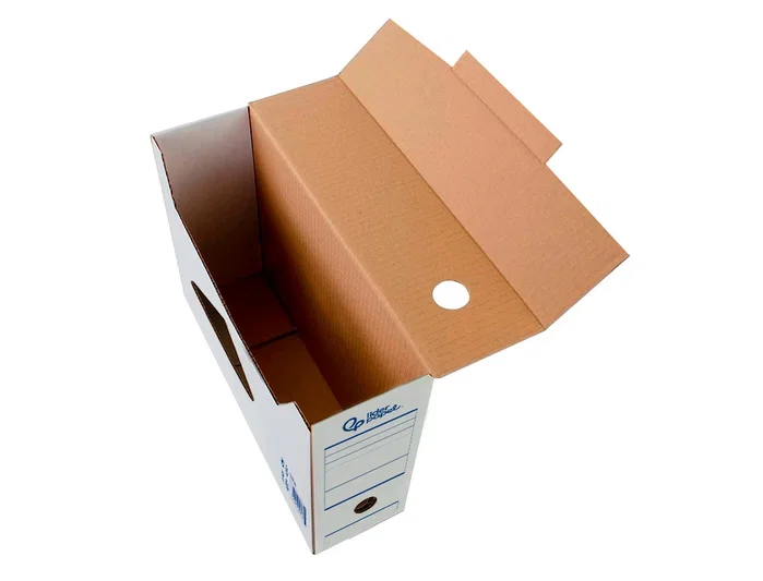 Liderpapel Caja de archivo definitivo automática DIN A4 Blanco