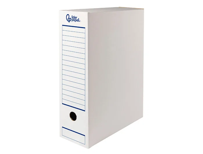 Liderpapel Caja de archivo definitivo automática DIN A4 Blanco