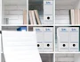 Liderpapel Caja de archivo definitivo automática DIN A4 Blanco