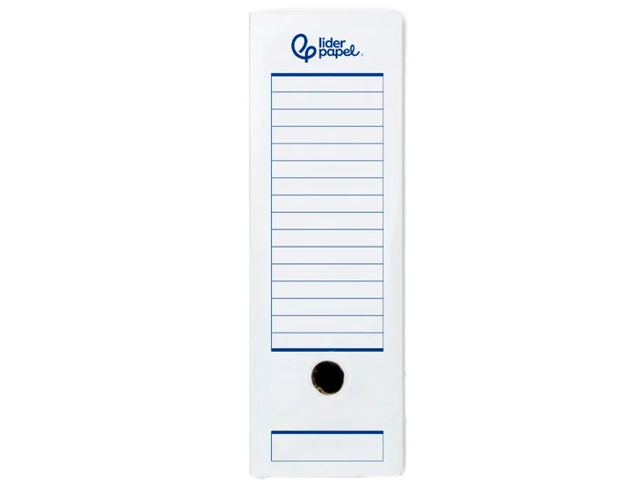 Liderpapel Caja de archivo definitivo automática DIN A4 Blanco