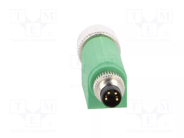 PHOENIX CONTACT Adaptador M12 Hembra Recto a M8 Macho Recto, 4 Pines