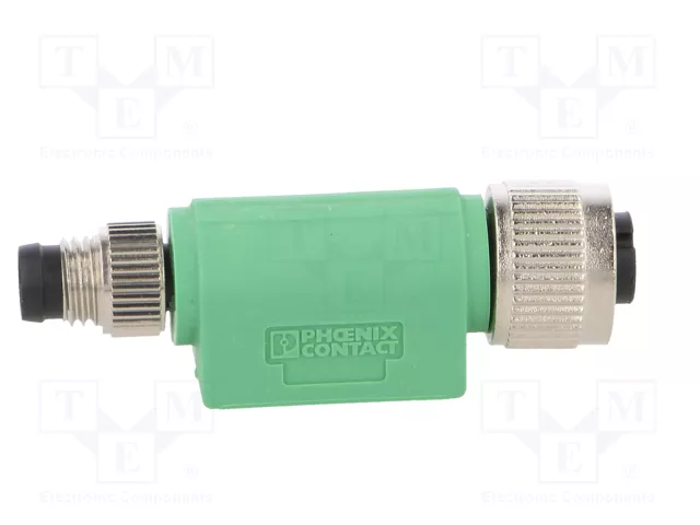 PHOENIX CONTACT Adaptador M12 Hembra Recto a M8 Macho Recto, 4 Pines