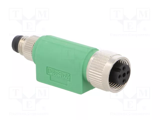 PHOENIX CONTACT Adaptador M12 Hembra Recto a M8 Macho Recto, 4 Pines