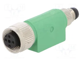 PHOENIX CONTACT Adaptador M12 Hembra Recto a M8 Macho Recto, 4 Pines