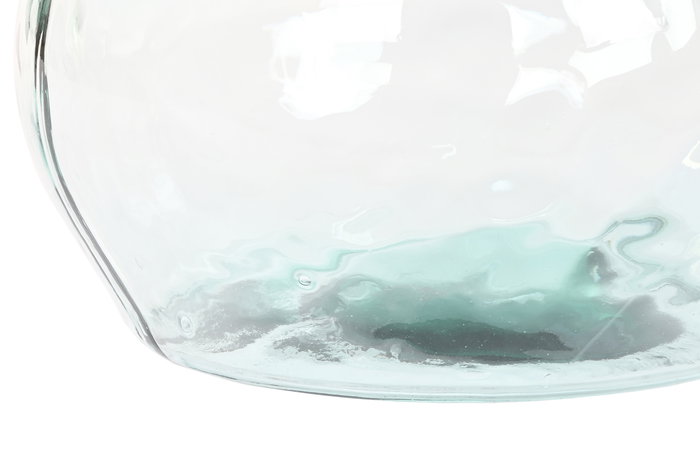 DKD Home Decor Jarrón Transparente Cristal Reciclado Orgánico 45 x 47.5 x 45 cm