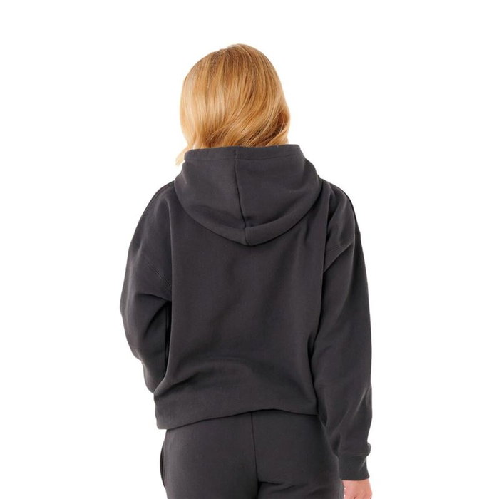 Sudadera con Capucha Mujer Rip Curl Varsity Hoodie Negro Sudadera con Capucha Mujer Rip Curl Varsity Hoodie Negro