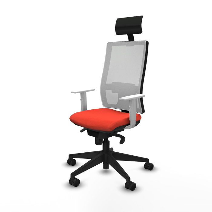 PIQUERAS Y CRESPO Silla de oficina Horna Naranja oscuro y Blanco PIQUERAS Y CRESPO Silla de oficina Horna Naranja oscuro y Blanco