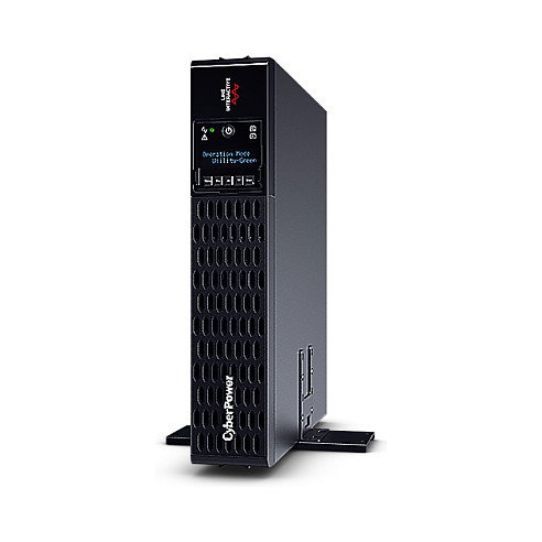 CyberPower PR1000ERT2UC SAI/Sistema de Alimentación Ininterrumpida Rack/Torre 1 kVA 1000W, Onda Sinusoidal Pura, 10 Salidas AC, 2 Puertos LAN, USB, Batería Recambiable en Caliente