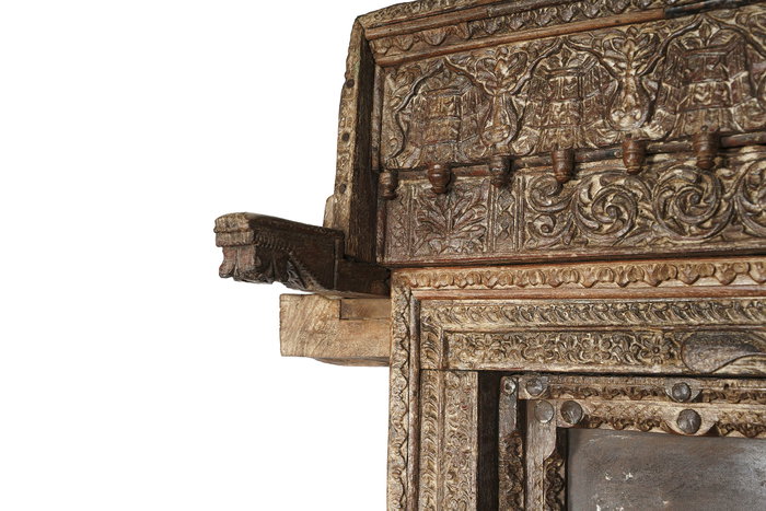 DKD Home Decor Puerta de Teca Marrón 110x20x190 cm