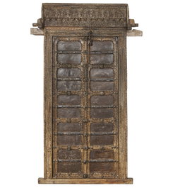 DKD Home Decor Puerta de Teca Marrón 110x20x190 cm