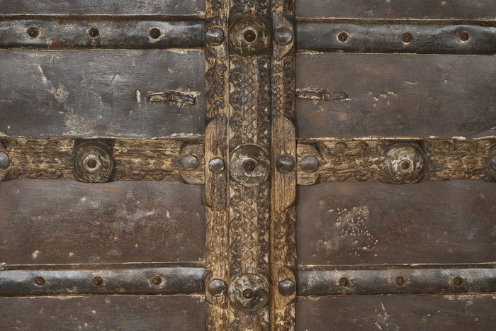 DKD Home Decor Puerta de Teca Marrón 110x20x190 cm