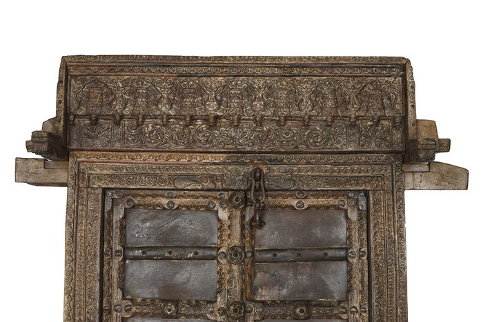DKD Home Decor Puerta de Teca Marrón 110x20x190 cm