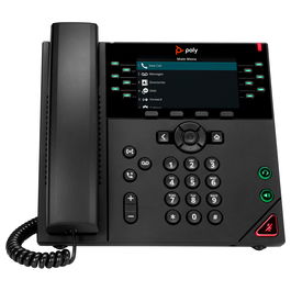 HP Teléfono IP Poly VVX 450 SIP, Negro, 12 Líneas, Pantalla LCD 4.3", PoE